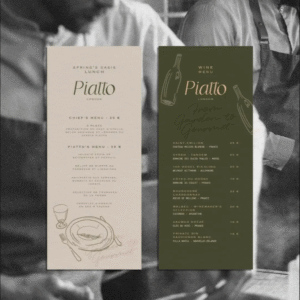 Menu design